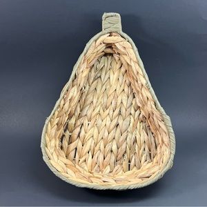 Pear Shaped Wicker Basket